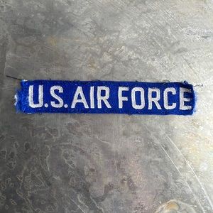 U.S. AIR FORCE blue tape patch, vintage